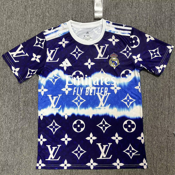 25-26 RMA Purple Blue Special Edition Fans Training Shirts (L)