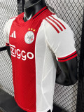 25-26  Ajax Home Player Version Soccer Jersey