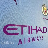 2019-2020 Man City Home Retro Soccer Jersey