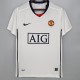 2008-2009 Man Utd Away White Retro Soccer Jersey
