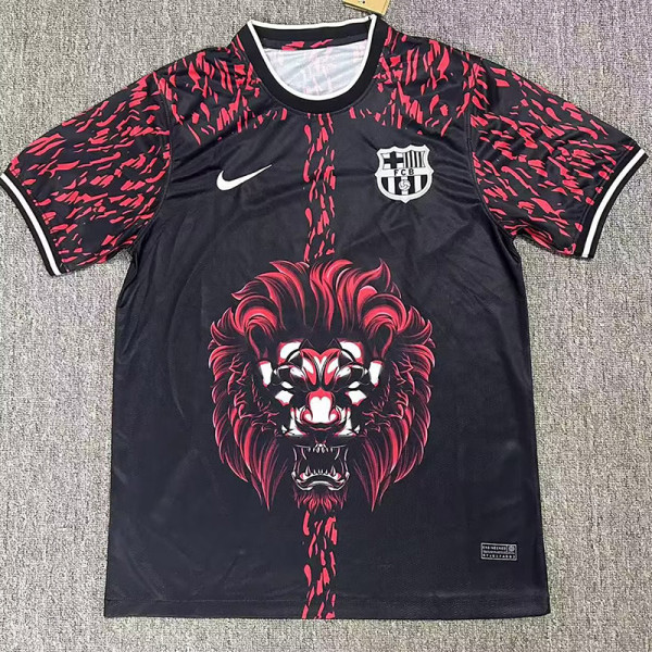 24-25 BAR Red Black Special Edition Fans Training Shirts (狮头)