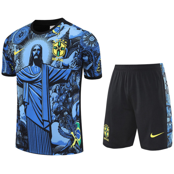 25-26 Brazil Blue Training Short Suit