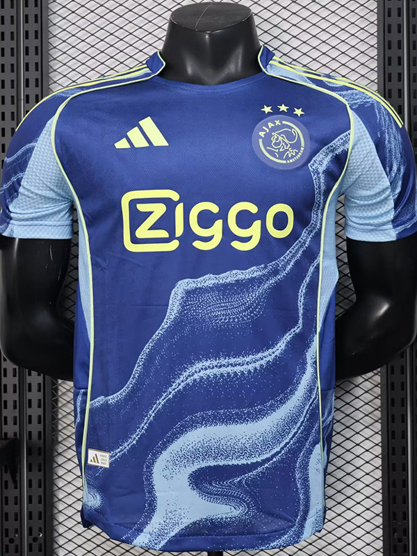 25-26  Ajax Away Player Version Soccer Jersey