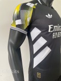 25-26 RMA Black Special Edition Player Version Training Shirts 黄袖边
