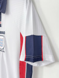 1998 England Home Retro Soccer Jersey