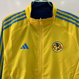 25-26 Club America Yellow & Royal blue Double Sided Windbreaker (双面风衣)