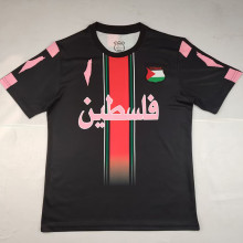 25-26 Palestina Black Training shirts (粉色广告)