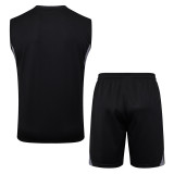 25-26 Inter Miami Black Tank top and shorts suit #D2555