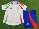 24-25 Italy Away Kids Player Version Soccer Jersey (球员童装)