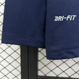 2014 France Home Long Sleeve Retro Soccer Jersey (长袖)