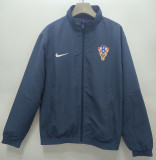24-25 Croatia Lake blue & Blue Double Sided Windbreaker (双面风衣)