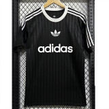 2025 AD Casual Black Fans Training shirts (三叶草)