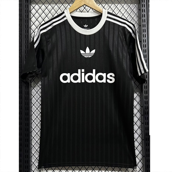 2025 AD Casual Black Fans Training shirts (三叶草)