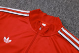 25-26 Man Utd Red Half Pull Tracksuit #B2511(半拉链)