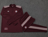 25-26 Bayern Deep Red Half Pull Tracksuit #B2512(半拉链)