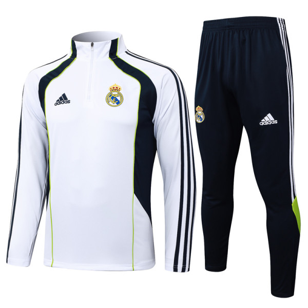 25-26 RMA White Half Pull Tracksuit #B2544(半拉链)