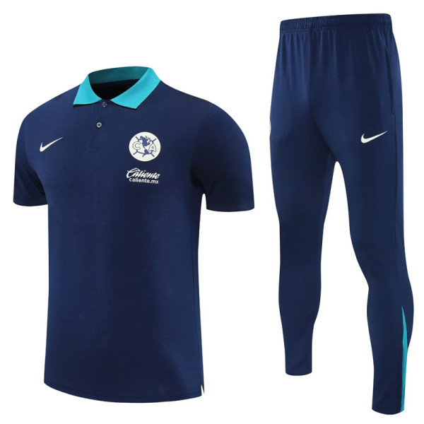 25-26 Club America Royal blue Polo Tracksuit