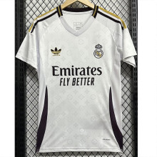 24-25 RMA White Joint Edition Fans Soccer Jersey (紫边)