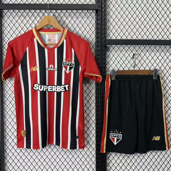 25-26 Sao Paulo Away Kids Soccer Jersey