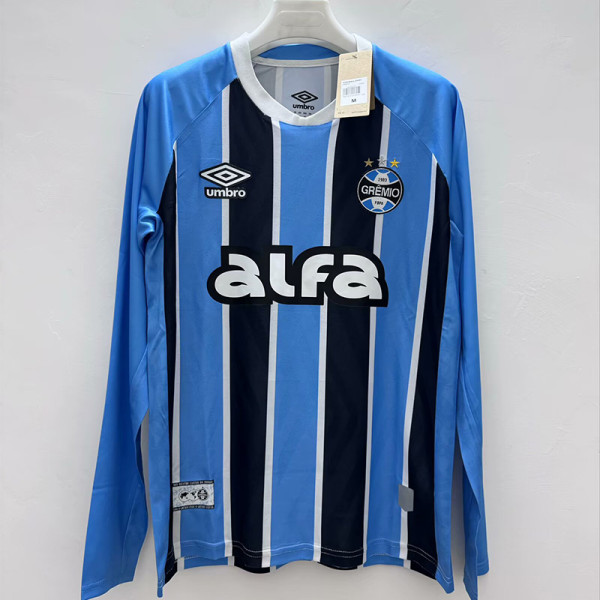 25-26 Gremio Home Long Sleeve Soccer Jersey (长袖)