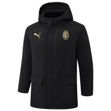 24-25 ACM Black Hooded Windbreaker Fabric Cotton Coat #G253(黄标)