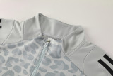 2025 AD Grey Half Pull Tracksuit #AB08 (半拉链)