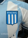 25-26 Racing Club Home Player Version Soccer Jersey