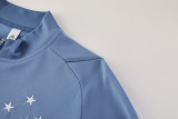 24-25 Cruzeiro Blue grey Half Pull Tracksuit (半拉链)