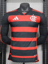 25-26 Flamengo Home Long Sleeve Player Version Soccer Jersey (长袖球员)