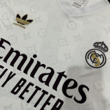 24-25 RMA White Joint Edition Fans Soccer Jersey (紫边)