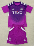 25-26 Aberdeen Purple Goalkeeper Kids Soccer Jersey