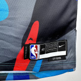 23-24 NETS SIMMONS #10 Blue Black City Edition Top Quality Hot Pressing NBA Jersey