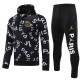 25-26 PSG Black Hoodie Tracksuit (卫衣套装)
