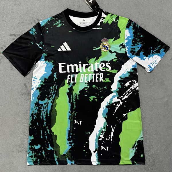 25-26 RMA Black Green Special Edition Fans Training Shirts