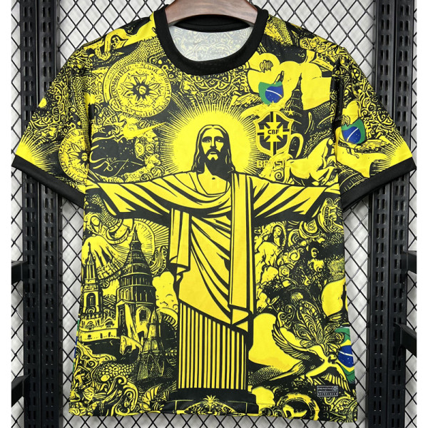 24-25 Brazil Yellow Special Edition Fans Soccer Jersey (耶稣黄色)