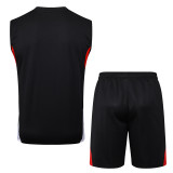 25-26 Bayern Black Tank top and shorts suit #D2557