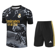 24-25 RMA Black white Training Short Suit #豹