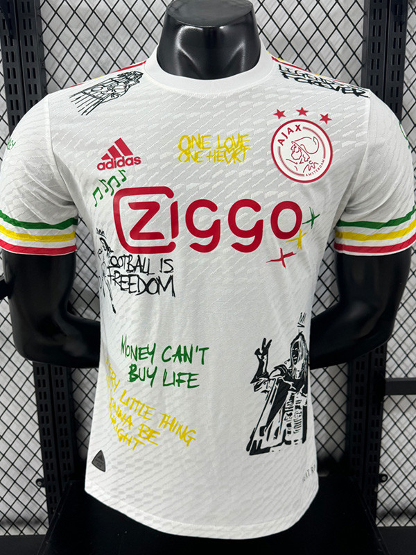 24-25 Ajax White Special Edition Player Version Soccer Jersey
