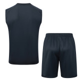 25-26 Argentina Dark gray Tank top and shorts suit #D2584