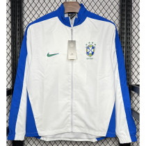 24-25 Brazil White Windbreaker (蓝边)