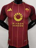 24-25 Roma Home Player Version Soccer Jersey