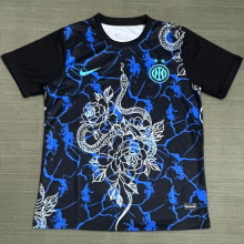 25-26 INT Black Blue Training shirts (蛇)