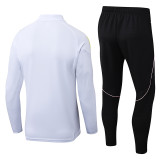 25-26 JUV White Half Pull Tracksuit (半拉链)