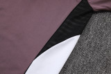 25-26 Man Utd Grey purple Half Pull Tracksuit #B2550(半拉链)