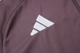25-26 Man Utd Grey purple Half Pull Tracksuit #B2550(半拉链)