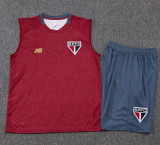 25-26 Sao Paulo Red Tank top and shorts suit #D25115