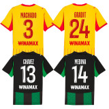 25-26 RC Lens Away Fans Soccer Jersey (全广告)