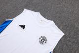 25-26 Man Utd White Tank top and shorts suit #D25101