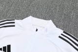 25-26 Man Utd White Half Pull Tracksuit (半拉链)