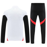 25-26 Man Utd White Half Pull Tracksuit (半拉链)